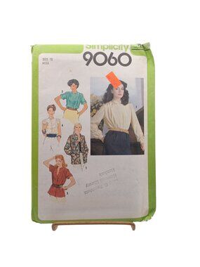 Simplicity 9060 Misses Blouse or Shirt-Jacket UNCUT Sewing Pattern Size 12 Vinta